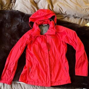 Columbia Women's Vibrant Red Rain Shell Jacket Size M